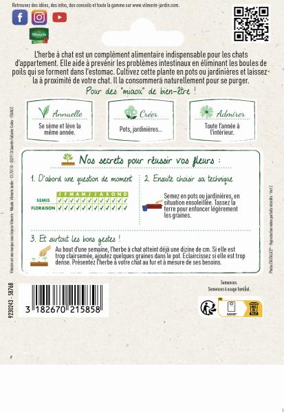 Pour nos animaux - Herbe à Chat (Orge) - Grand Modèle - MEDIA_PACKAGING_VERSO